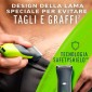 Immagine 3 - Veet Men Total Pro Intimate Trimmer Rasoio Elettrico Uomo Waterproof Senza Fili per Viso e Corpo con 1 Testina e 2 Pettini Guida