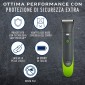 Immagine 6 - Veet Men Total Pro Intimate Trimmer Rasoio Elettrico Uomo Waterproof Senza Fili per Viso e Corpo con 1 Testina e 2 Pettini Guida