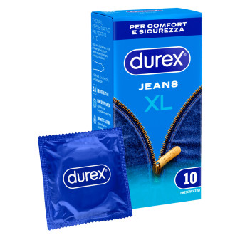 Preservativi Durex Jeans XL Extra Large da 10