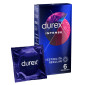 Immagine 1 - Preservativi Durex Intense con Forma Easy On e Nervature - Confezione da 6 Profilattici