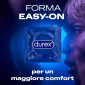 Immagine 7 - Preservativi Durex Jeans XL Extra Large con Forma Easy On - Confezione da 10 Profilattici